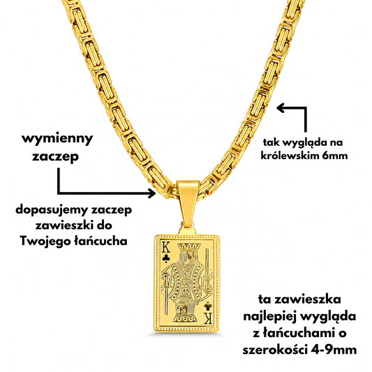 Zawieszka Karta Król Złota