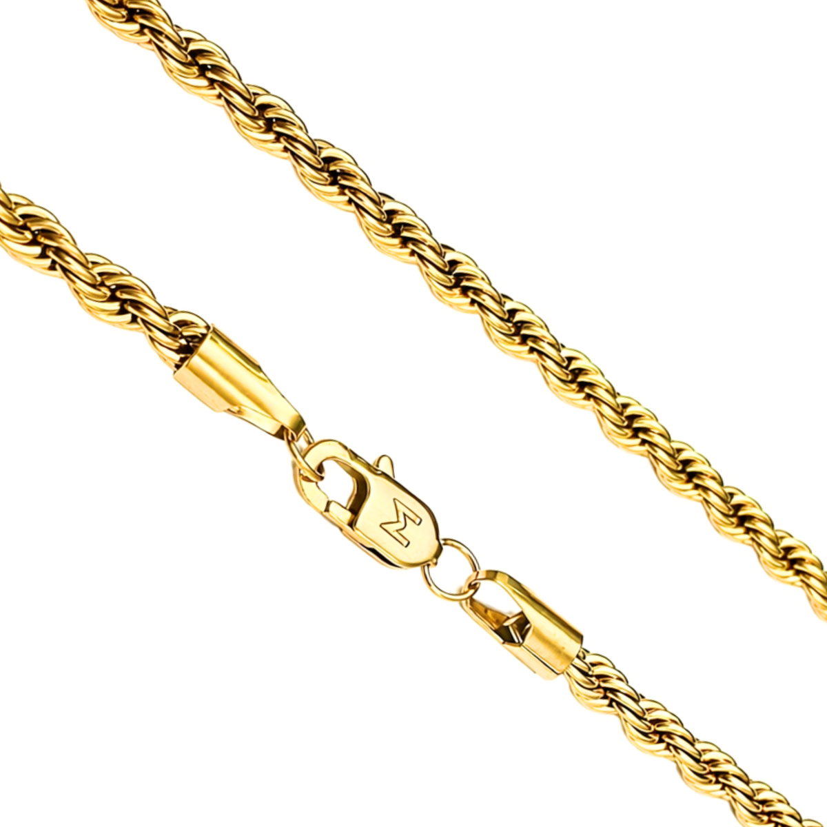 Łańcuch Rope Złoty - 6mm