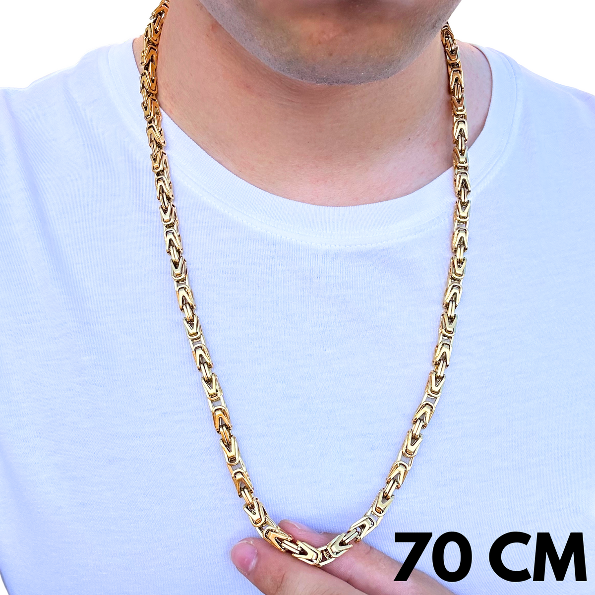 Łańcuch Cesarski Złoty - 6mm