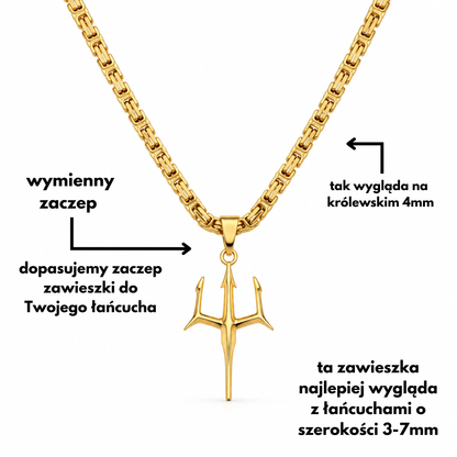 Zawieszka Trójząb Złota