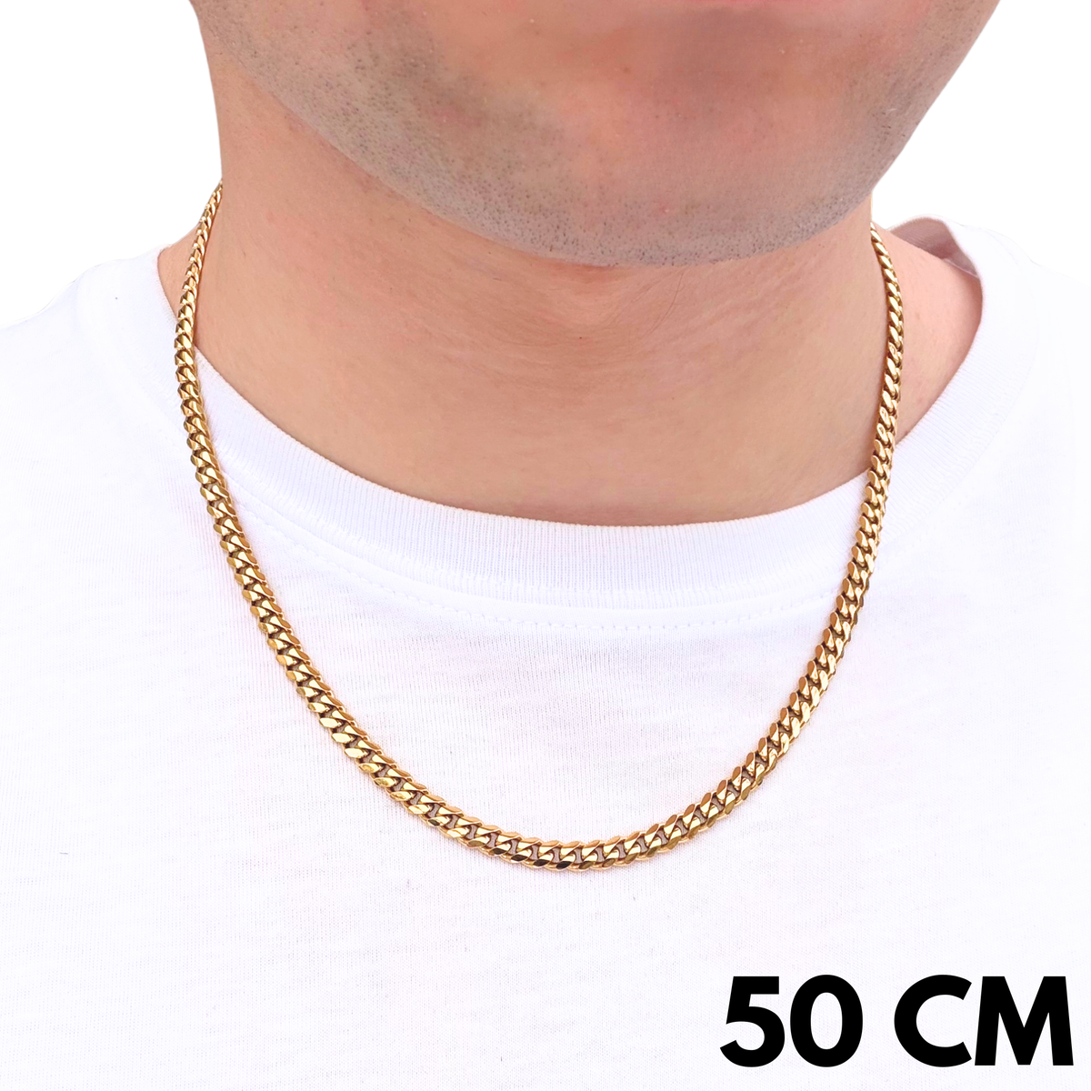 Łańcuch Cuban Złoty - 5mm