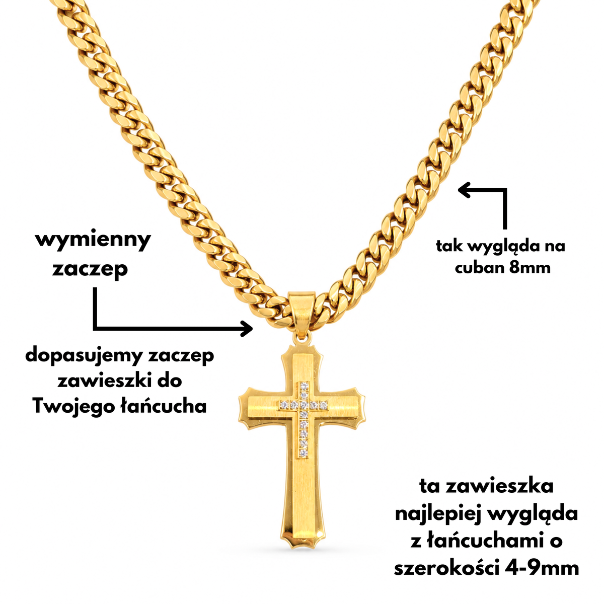 Zawieszka Royal Cross Złota