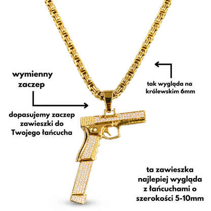 Zawieszka GLOCK Złota