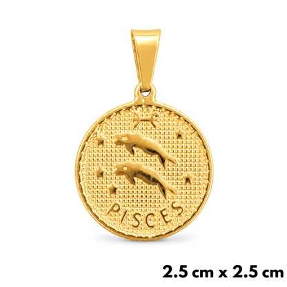 Zawieszka Ryby Pisces Złota
