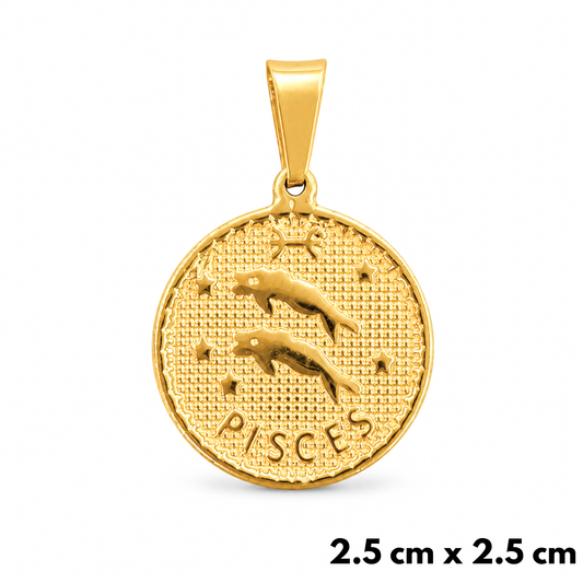Zawieszka Ryby Pisces Złota