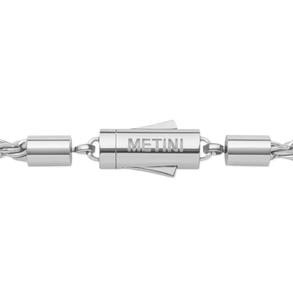 Łańcuch Rope Białe Złoto Damski - 4mm