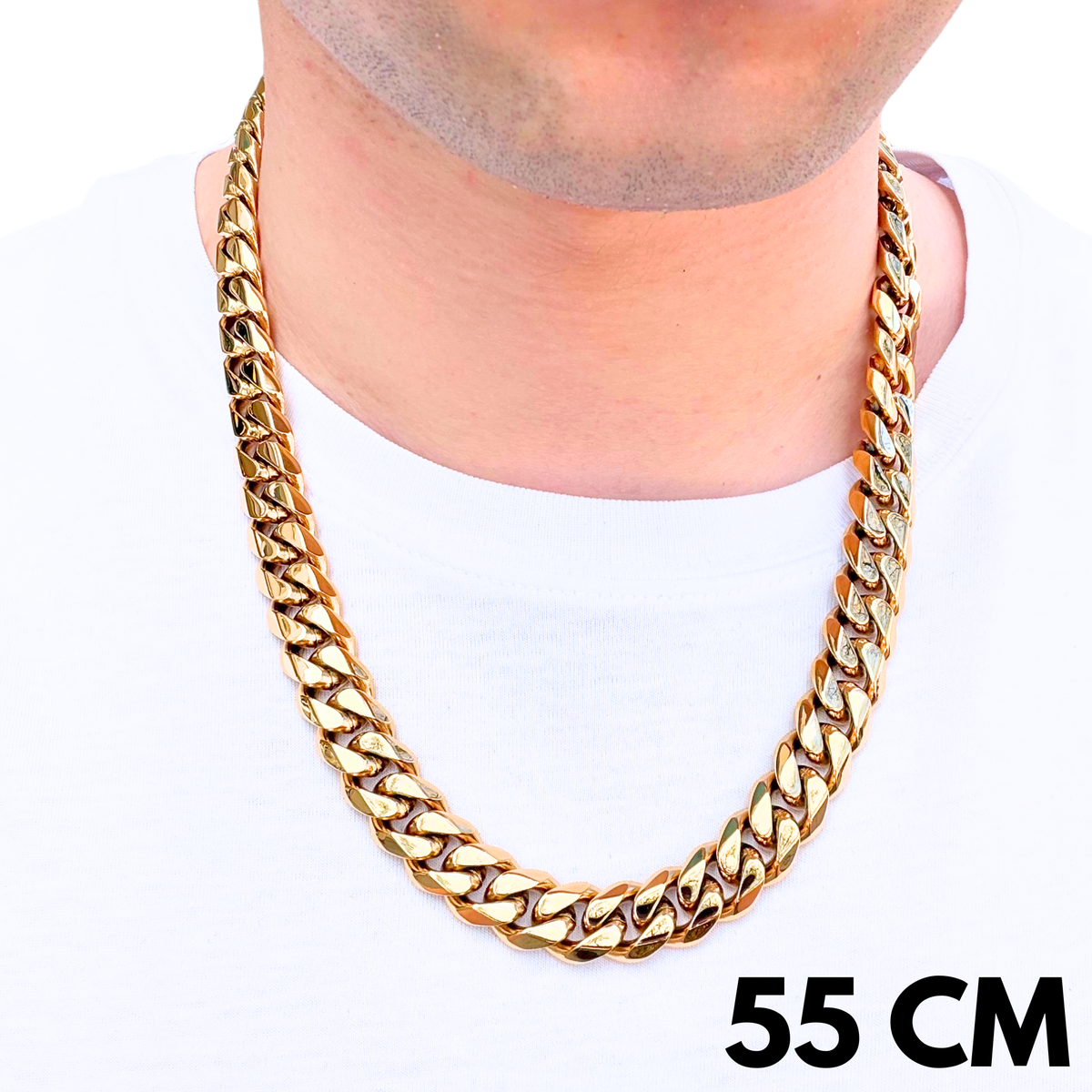 Łańcuch Cuban Złoty - 14mm