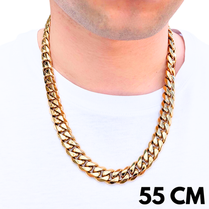 Łańcuch Cuban Złoty - 14mm