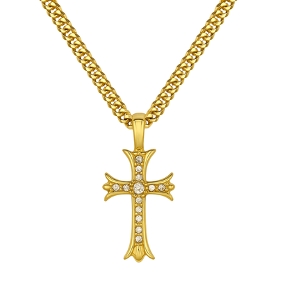 Zawieszka Medieval Cross Złota