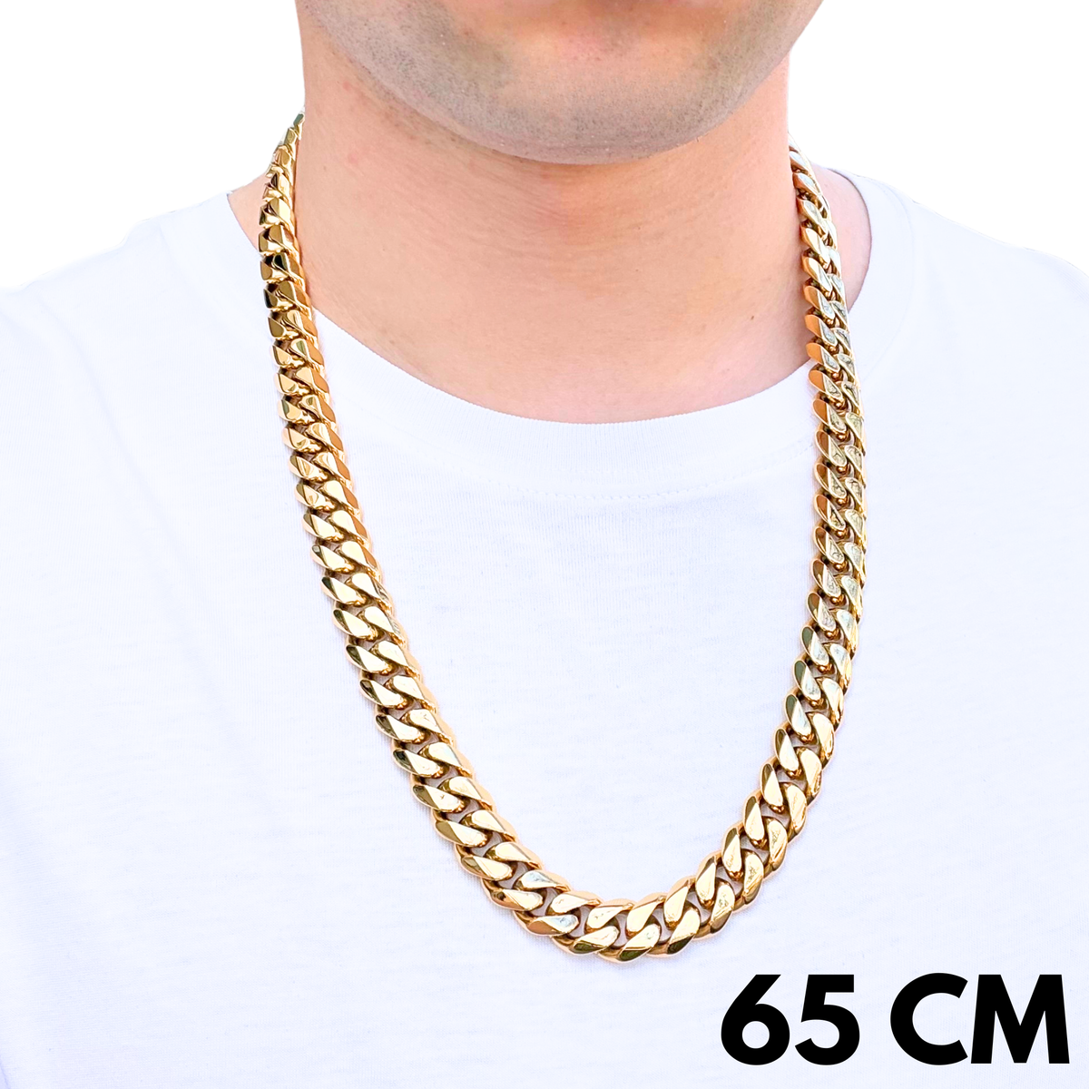 Łańcuch Cuban Złoty - 14mm