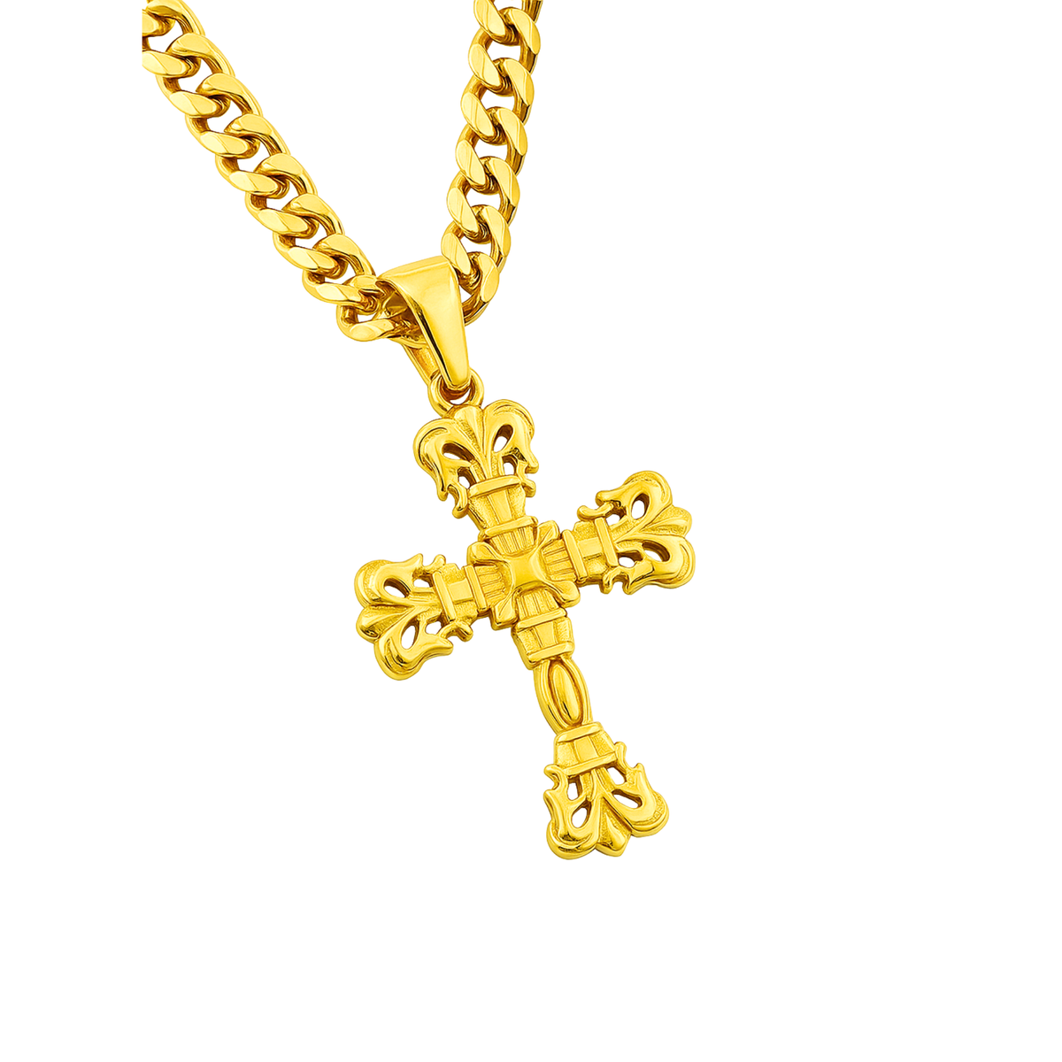 Zawieszka Baroque Cross Złota