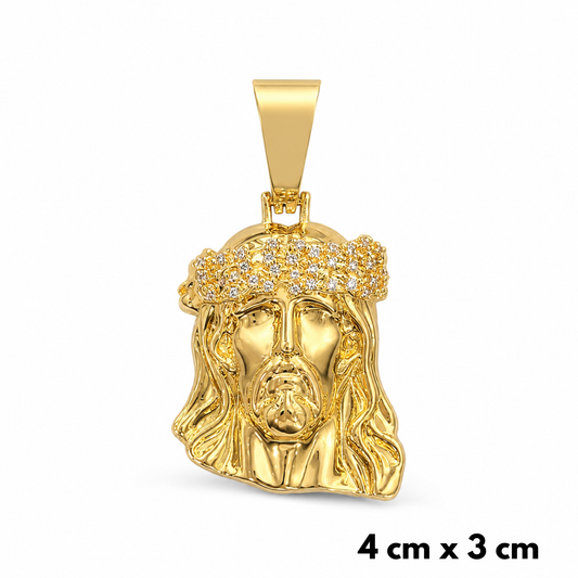 Zawieszka Jezus Diamond Thorn Złota