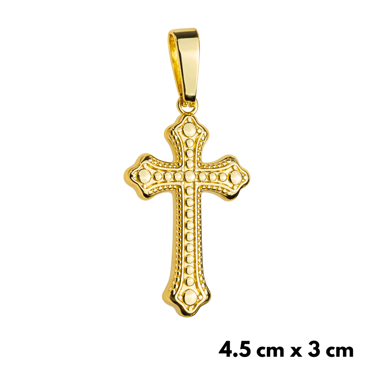 Zawieszka Bubble Cross Złota