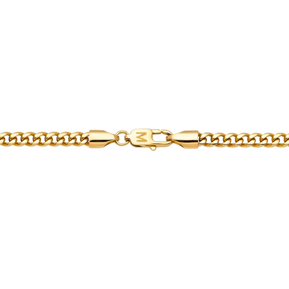 Łańcuch Cuban Złoty - 4mm