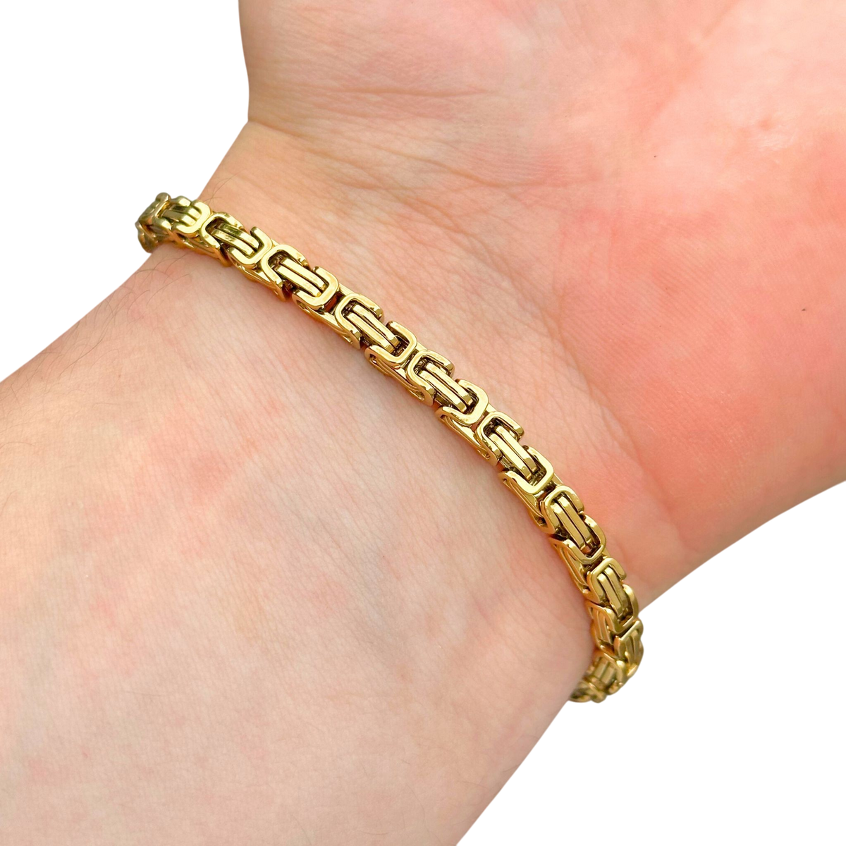 Bransoletka Królewska Złota - 4mm