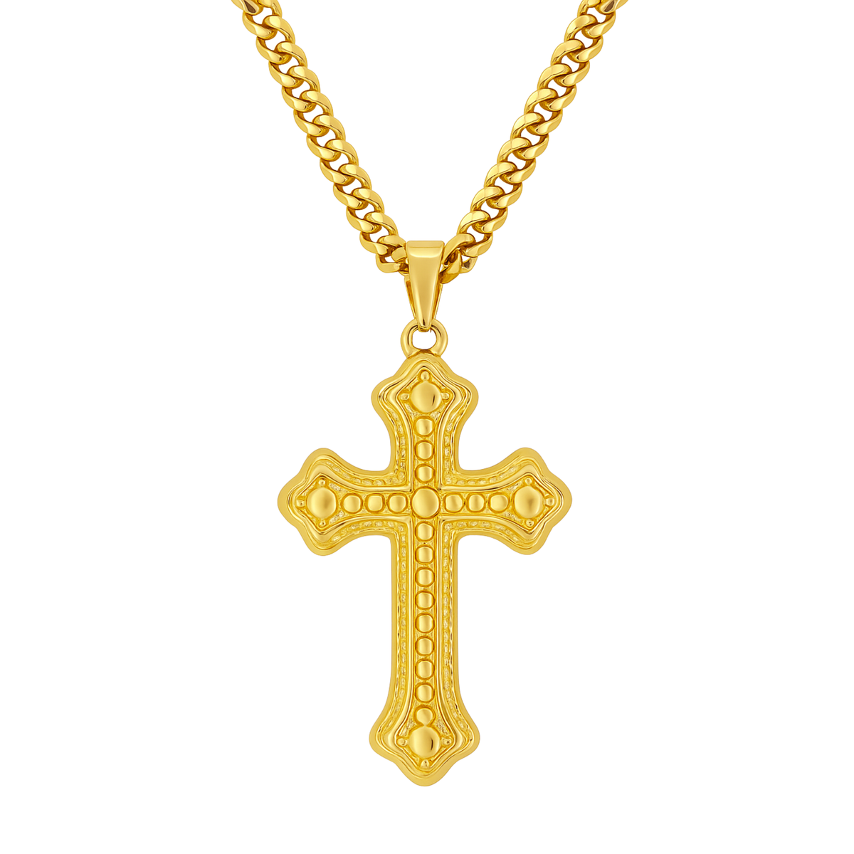 Zawieszka Bubble Cross Złota
