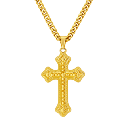 Zawieszka Bubble Cross Złota