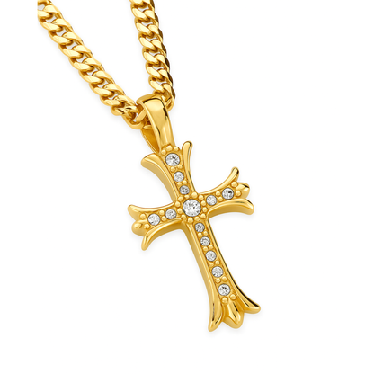 Zawieszka Medieval Cross Złota