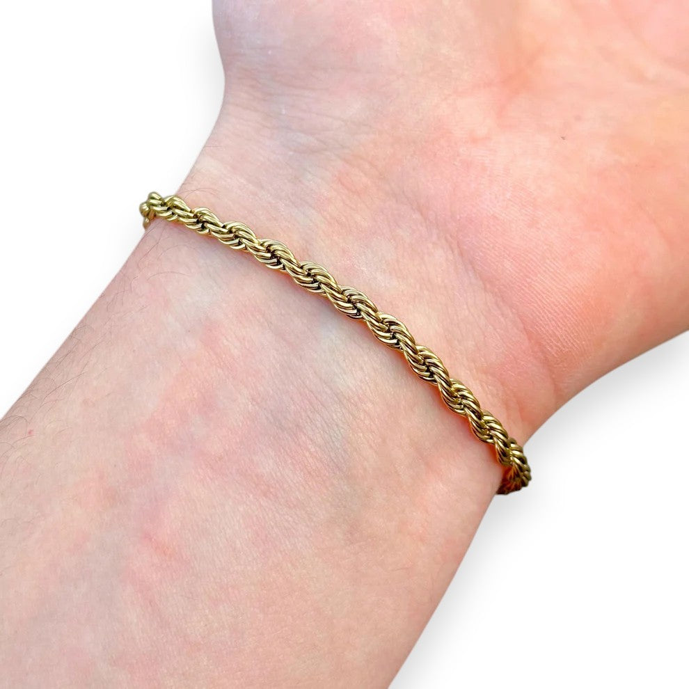 Bransoletka Rope Złota - 4mm
