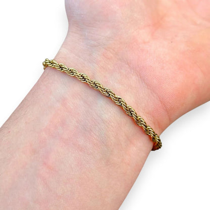 Bransoletka Rope Złota - 4mm