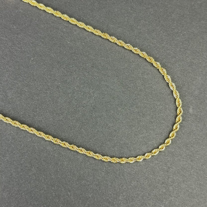 Łańcuch Rope Złoty Damski - 3mm