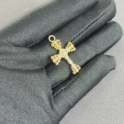 Zawieszka Baroque Cross Złota