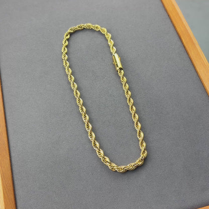 Łańcuch Rope Złoty - 8mm