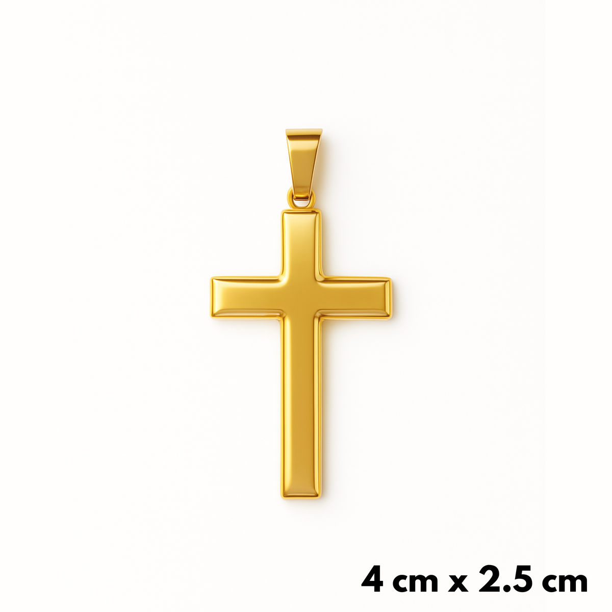 ZESTAW - Królewski Złoty 6mm + Zawieszka Clean Cross Złota