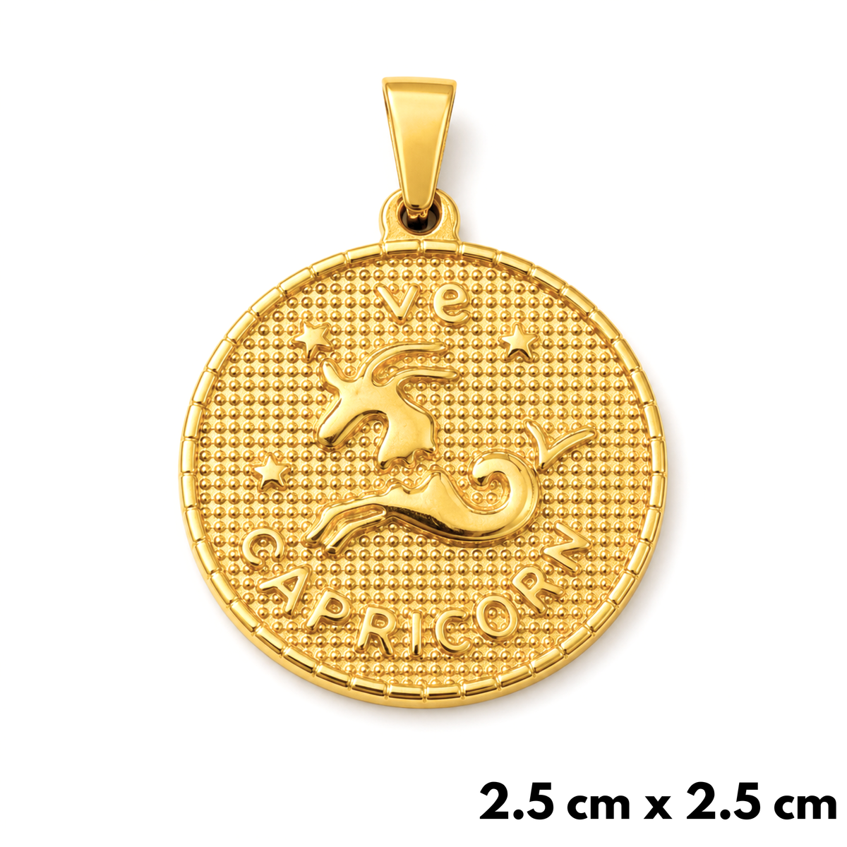 Zawieszka Koziorożec Capricorn Złota